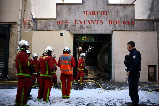 Paris : un incendie a détruit le marché historique des Enfants-Rouges