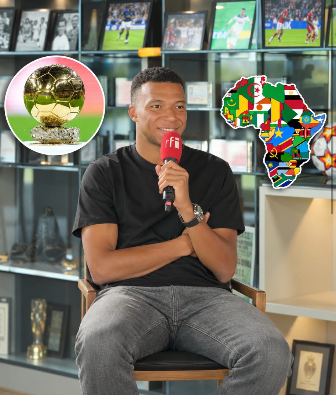 En campagne pour le Ballon d'Or, Mbappé s'adresse au public africain sur RFI
