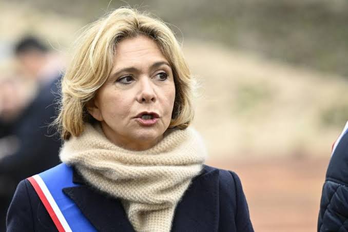 Valérie Pécresse lors d'une prise de parole officielle, photographie de contexte